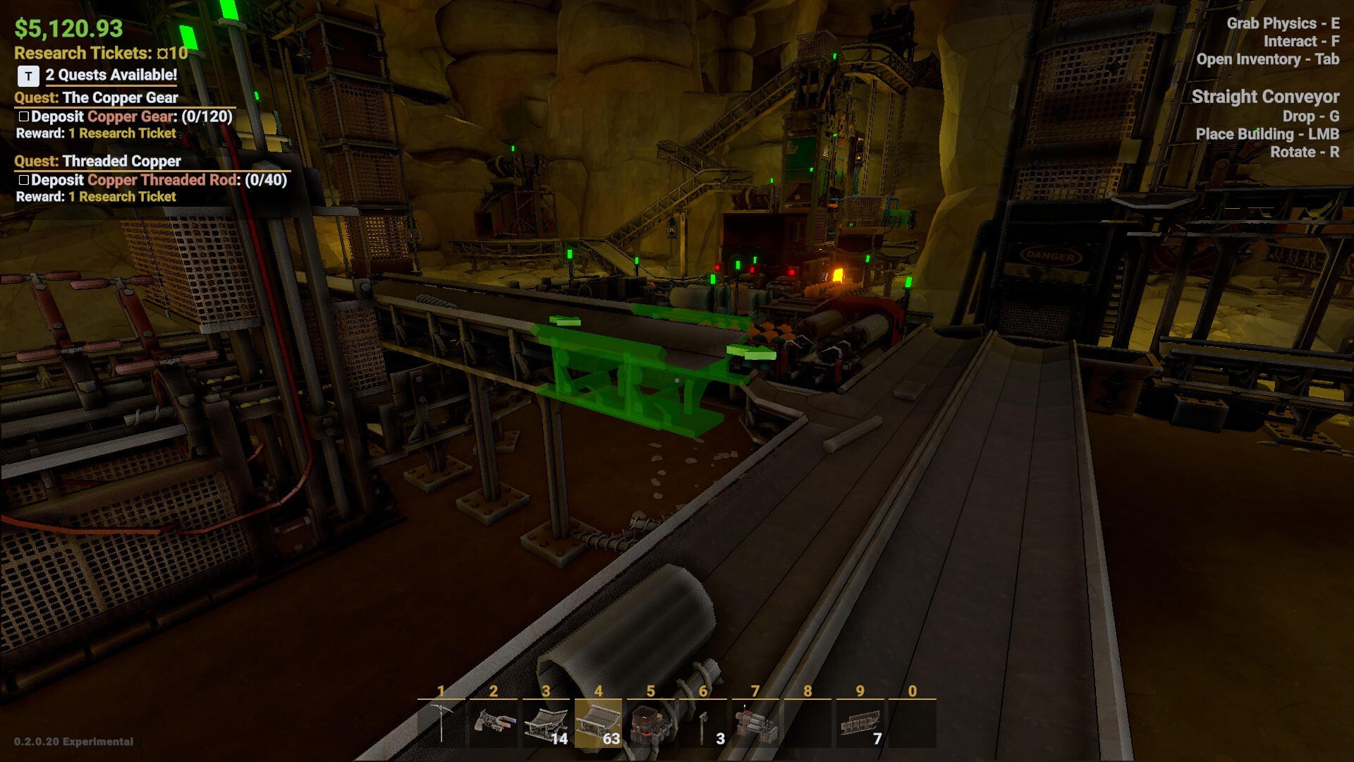 Mid-game factory with copper processing