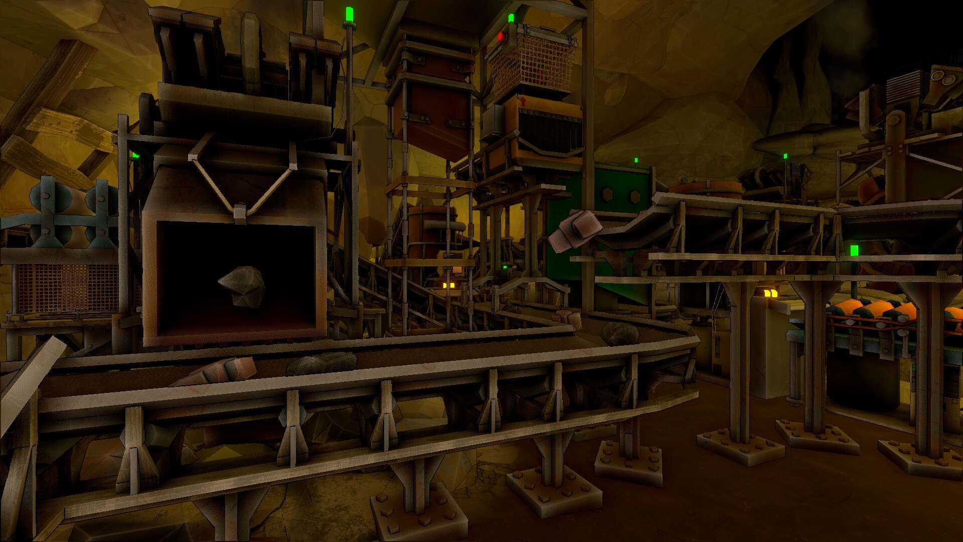 Multi-tier conveyor and machine setup